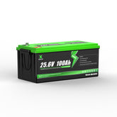 XSVPVOLT 24V 100Ah Deep Cycle LiFePO4 Battery for Solar, Off-Grid, RV & Home Backup