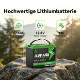 XSVPVOLT 12V 50Ah LiFePO4 Battery with Bluetooth – Ideal for  fishing& Camping