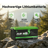 XSVPVOLT 24V 100Ah Lithium Battery with Bluetooth for RV, Smart Solar and Off-Grid Energy Systems